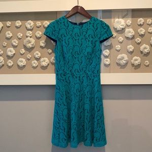 Gorgeous Teal A-line Midi Dress 2